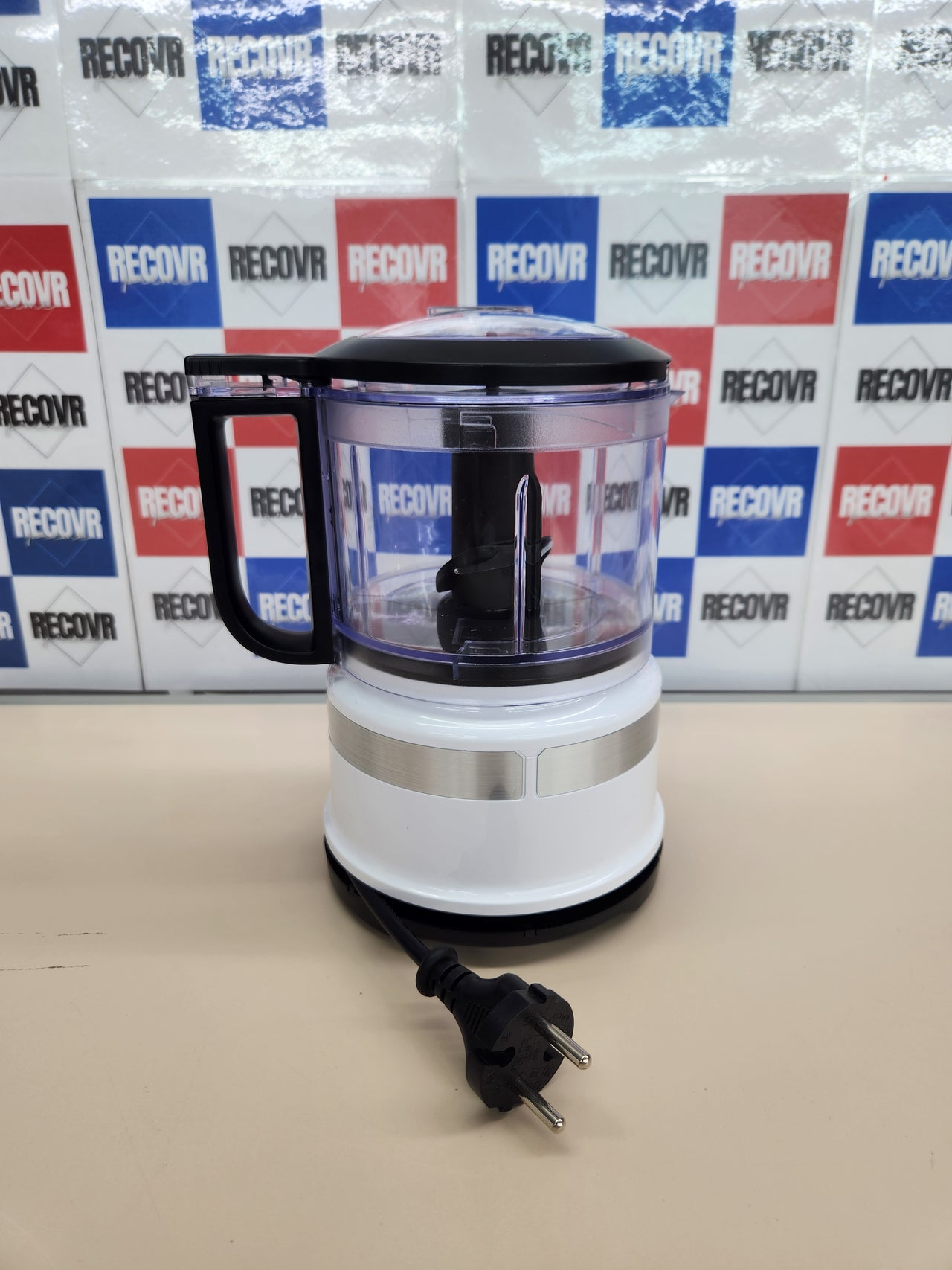 Mini PROCESADOR 240W, 0.83 litros, DE Alimentos,  1 Decibelios, Acryl, 2 Velocidades, Blanco KitchenAid KFC3516