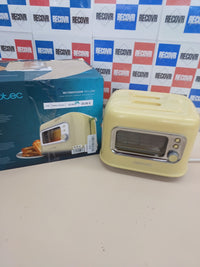 Tostadora vertical retro 700W ventana amarillo - Cecotec