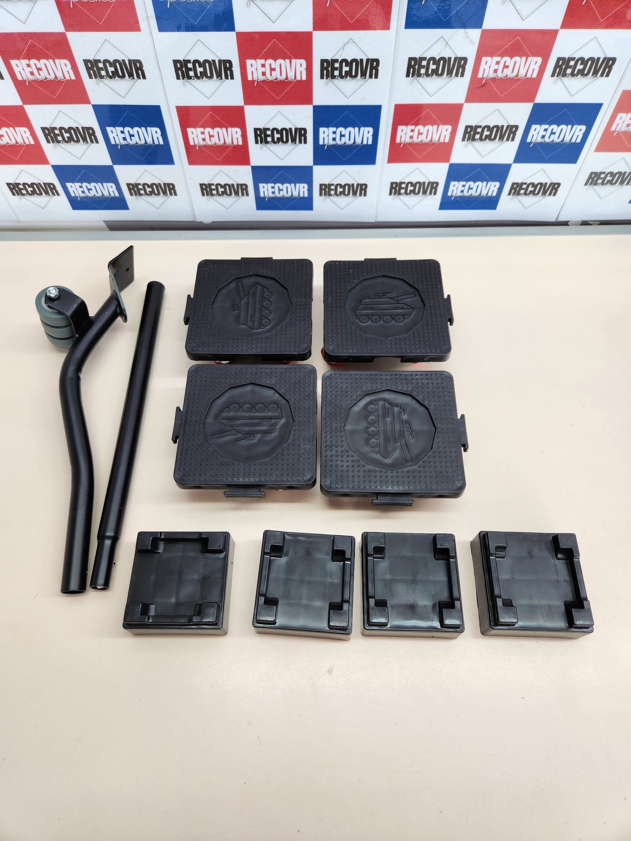 Juego de Ruedas de Transporte para Muebles con 4 Ruedas