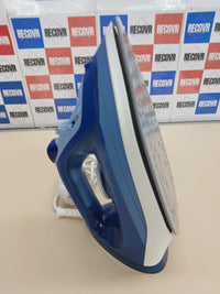 Plancha de vapor , 2400 W, potencia de vapor constante de 40 g/min, golpe de vapor de 180 g, suela de cerámica, vapor vertical, color azul. Philips 3000 Series