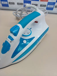 Plancha 2600W Cerámica  Russell Hobbs, Blanco/Azul.