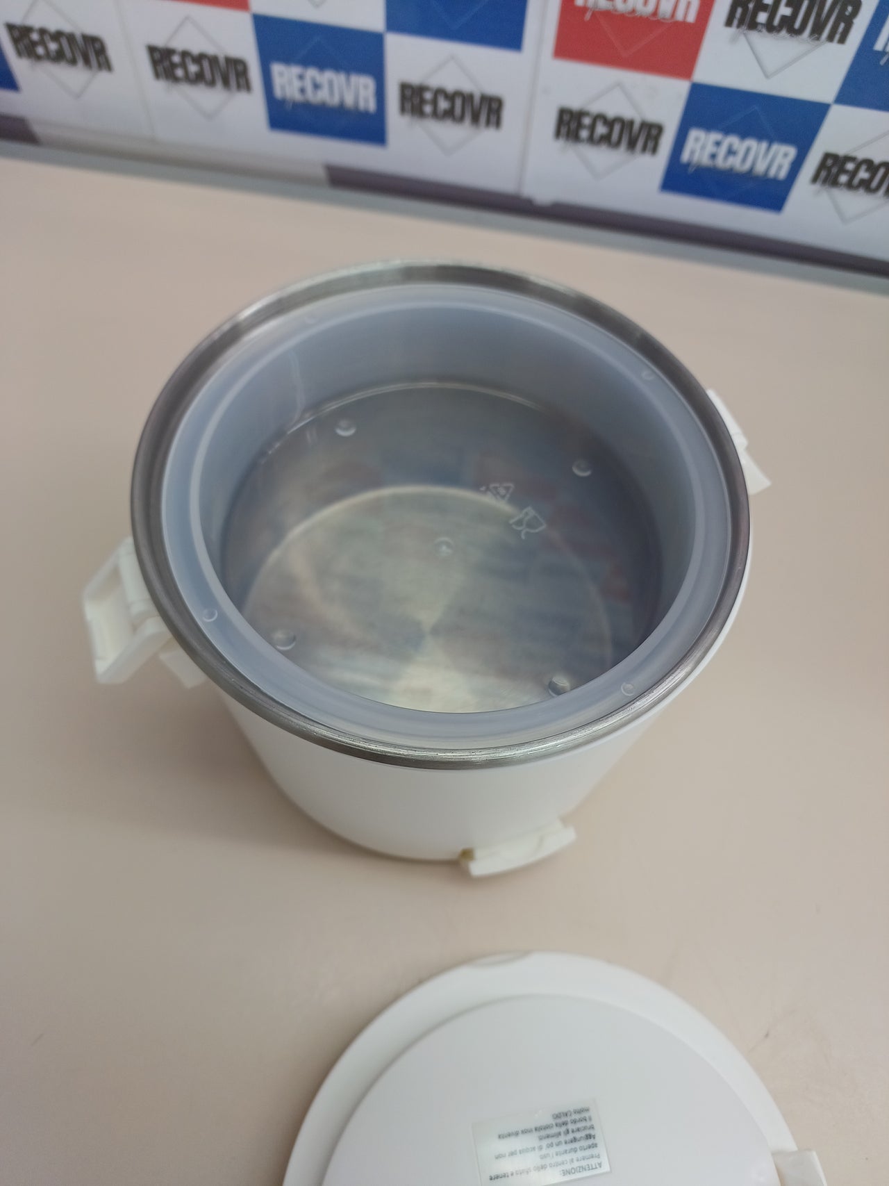 Calentador de alimentos eléctrico Girmi SC01 "Vivandiere", recipiente de acero inoxidable, 0,7 litros, 40 W, color blanco