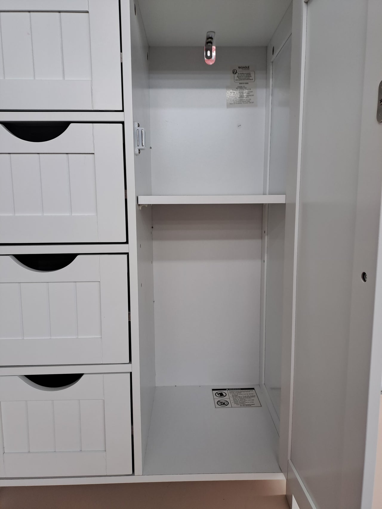 Mueble almacenamiento con cajones y armario – Vasagle