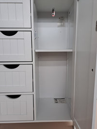 Mueble almacenamiento con cajones y armario – Vasagle