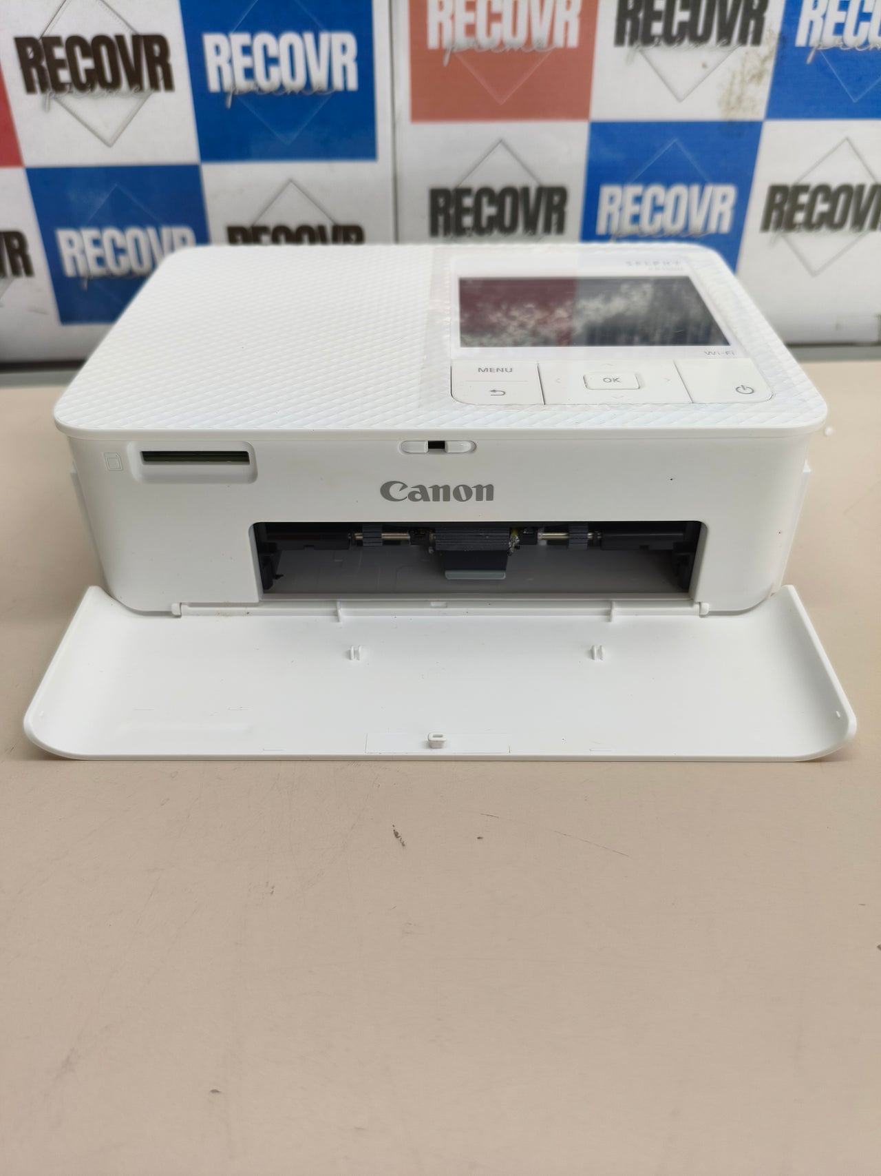 Impresora fotográfica portátil Canon Selphy CP1500 inalámbrica blanca