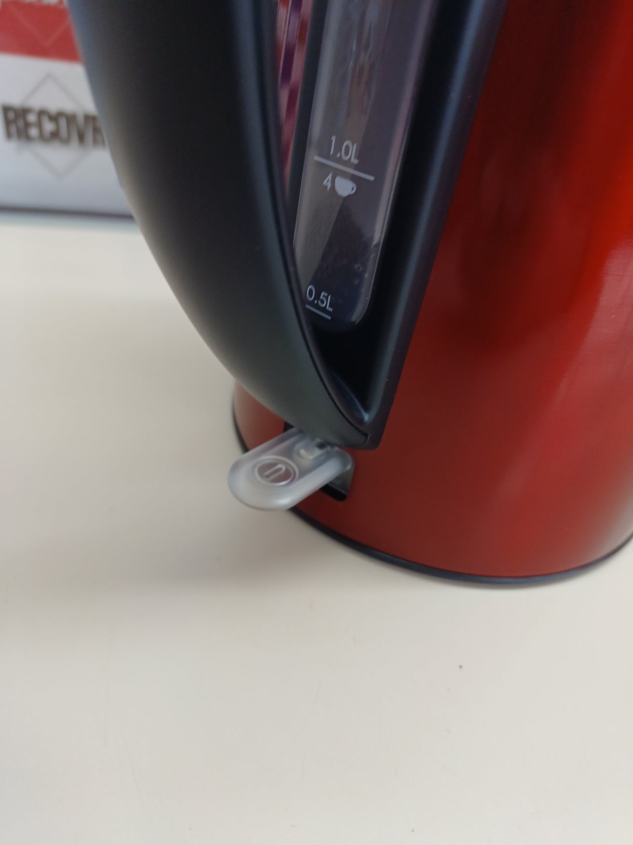 Hervidor eléctrico 1,7 L rojo rápido y seguro