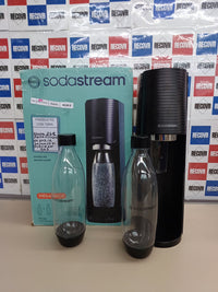 Gasador agua con gas SodaStream Terra Value Pack x2 – Negro Mate