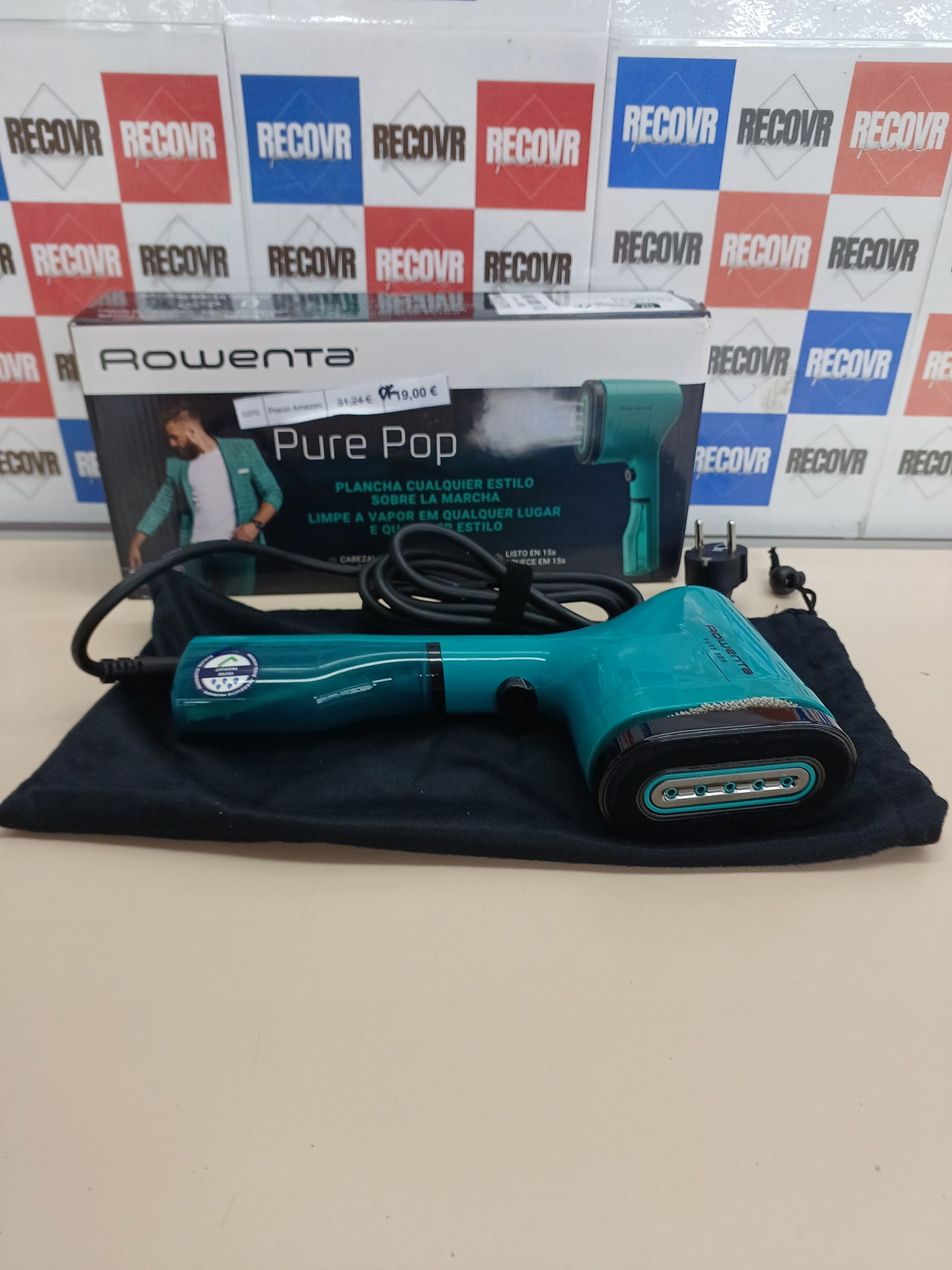 Plancha vapor vertical 1300 W portátil – Rowenta