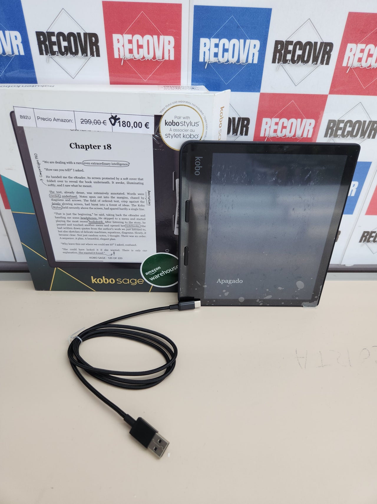 eBooks 32GB Rakuten Kobo Sage, eReader,  y AudioBooks, Pantalla 8"