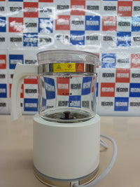 Thumbnail for Morpilot Espumador de leche eléctrico, Milk Frother de cristal, bonito para ver, 4 en 1 función, capacidad 250 ml capuchino o 300 ml leche caliente, diseño dividido, blanco