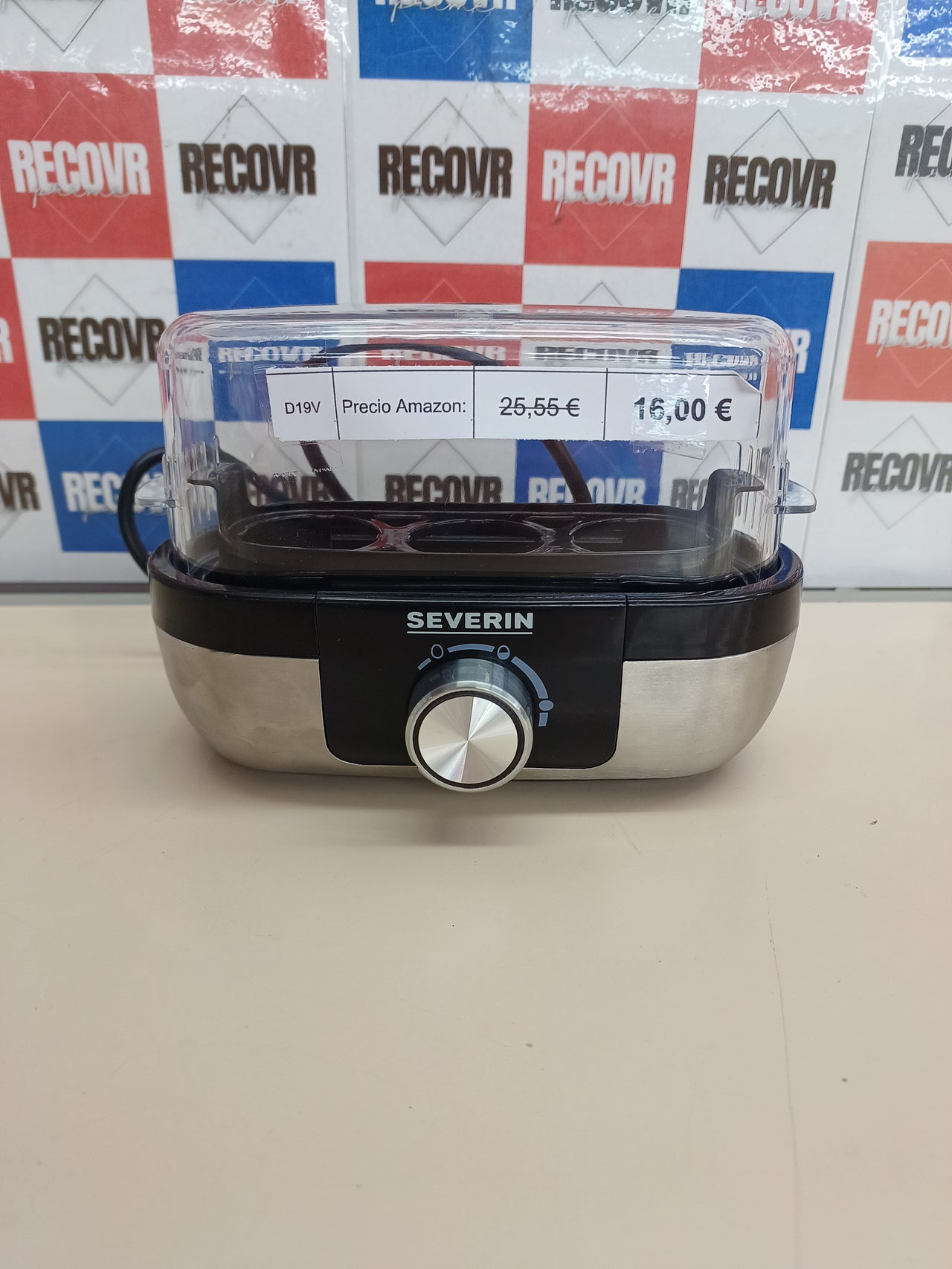 Cuecehuevos 3 huevos 270W acero inox – Severin