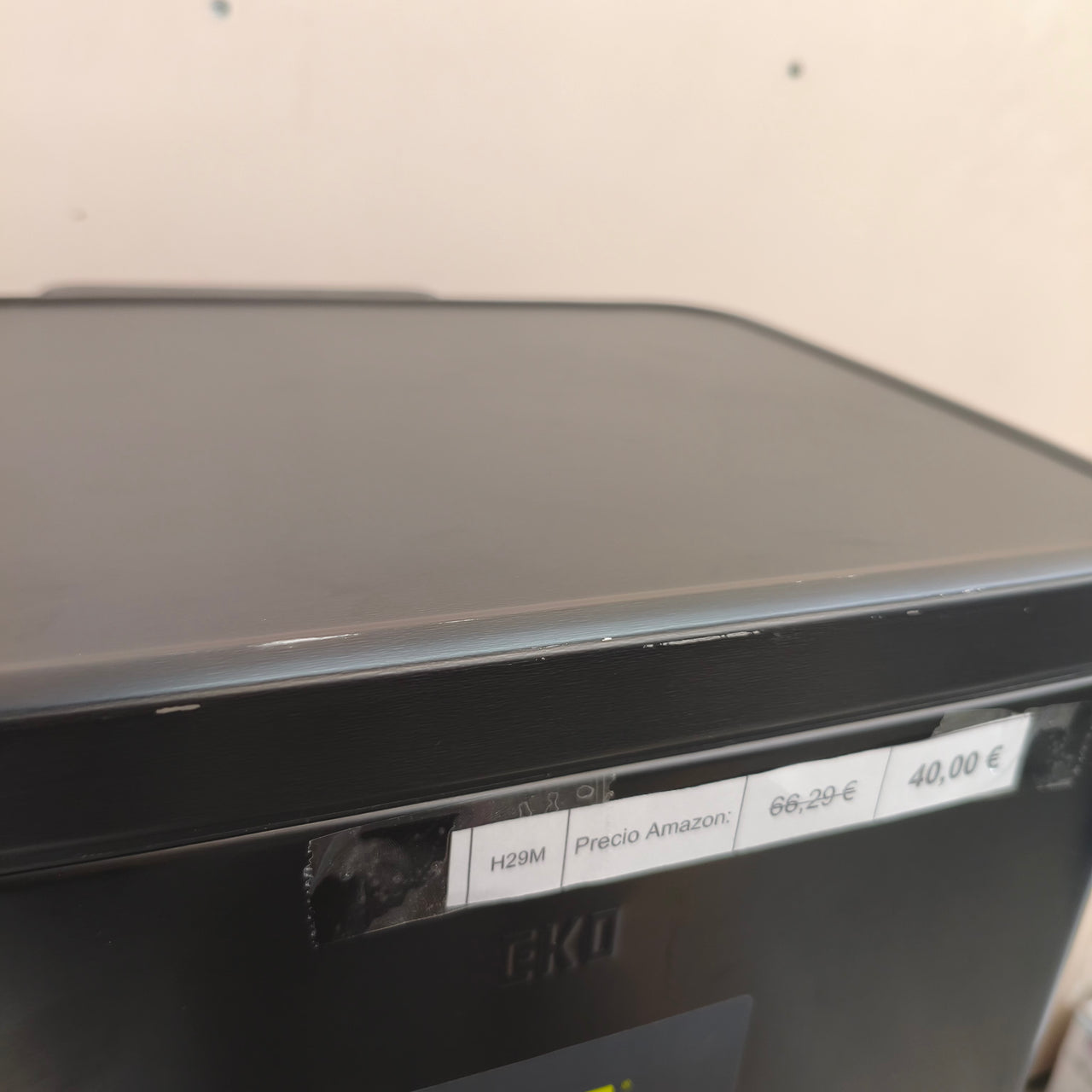 EKO Madison, cubo de basura de 30L con pedal y acero inoxidable