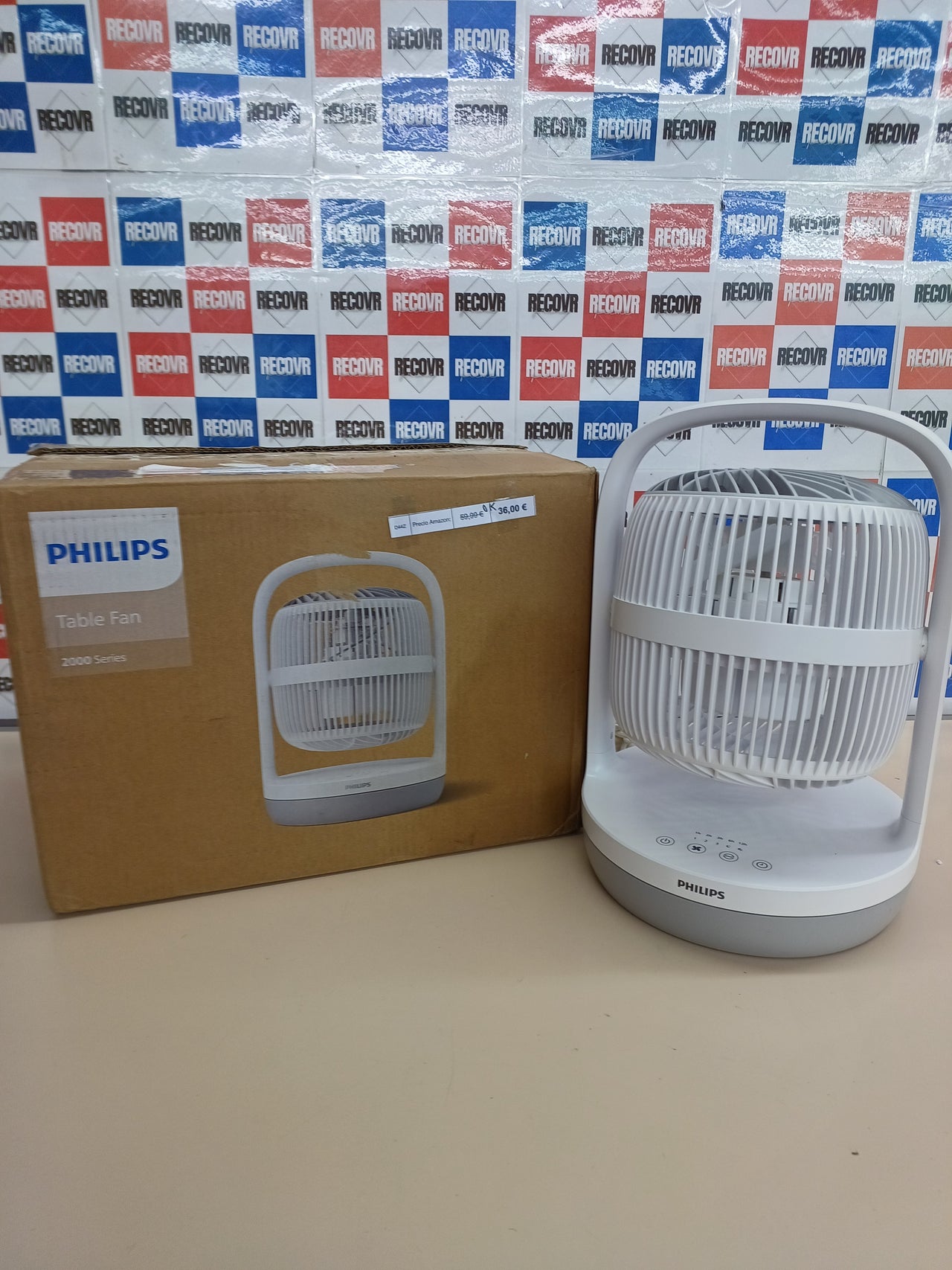 Ventilador sobremesa ultrasilencioso 23 dB con temporizador – Philips