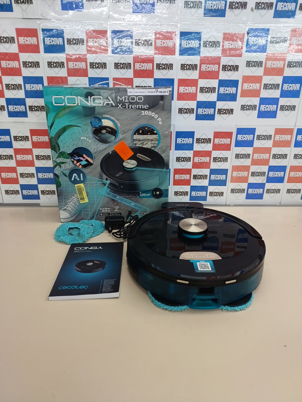 Robot Aspirador Cecotec Conga M100 X-Treme 20000Pa