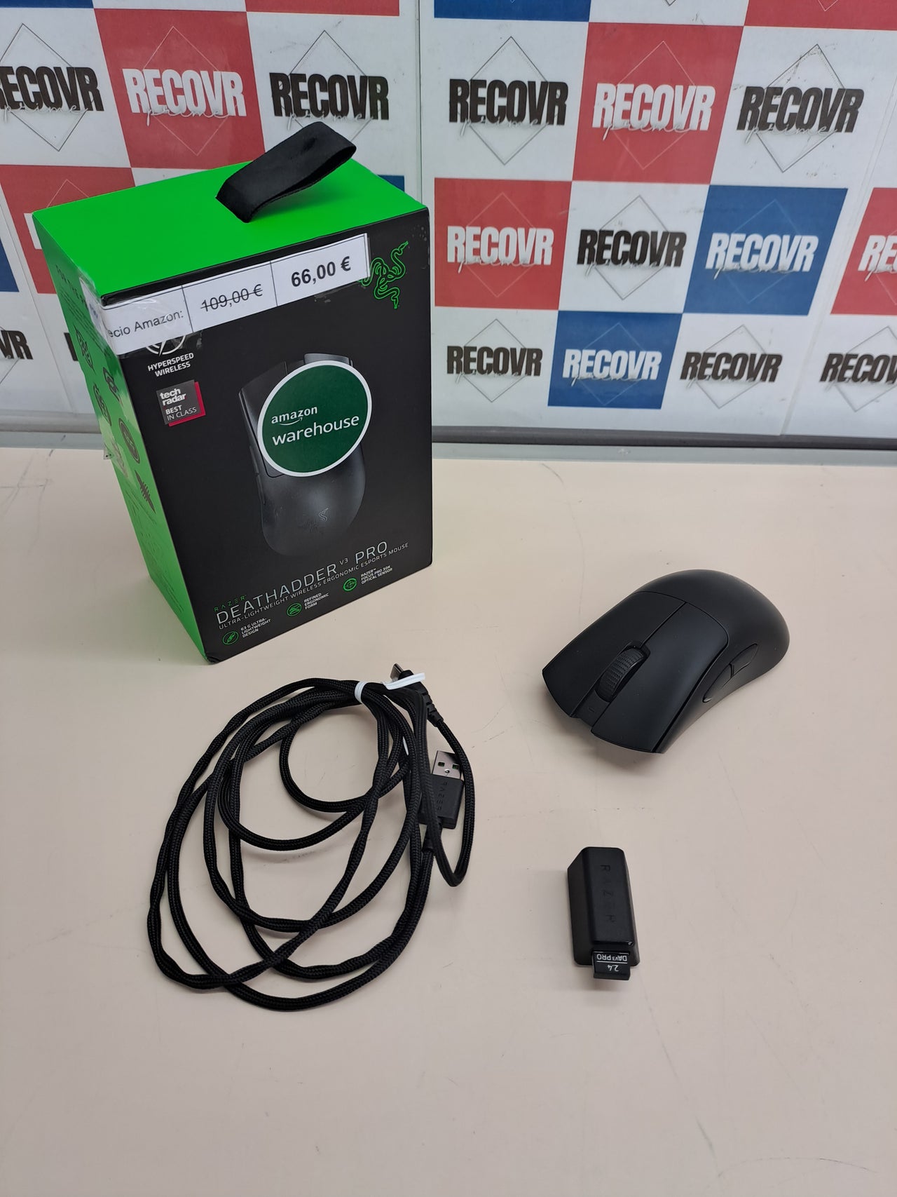 Razer ratón gaming inalámbrico ergonómico