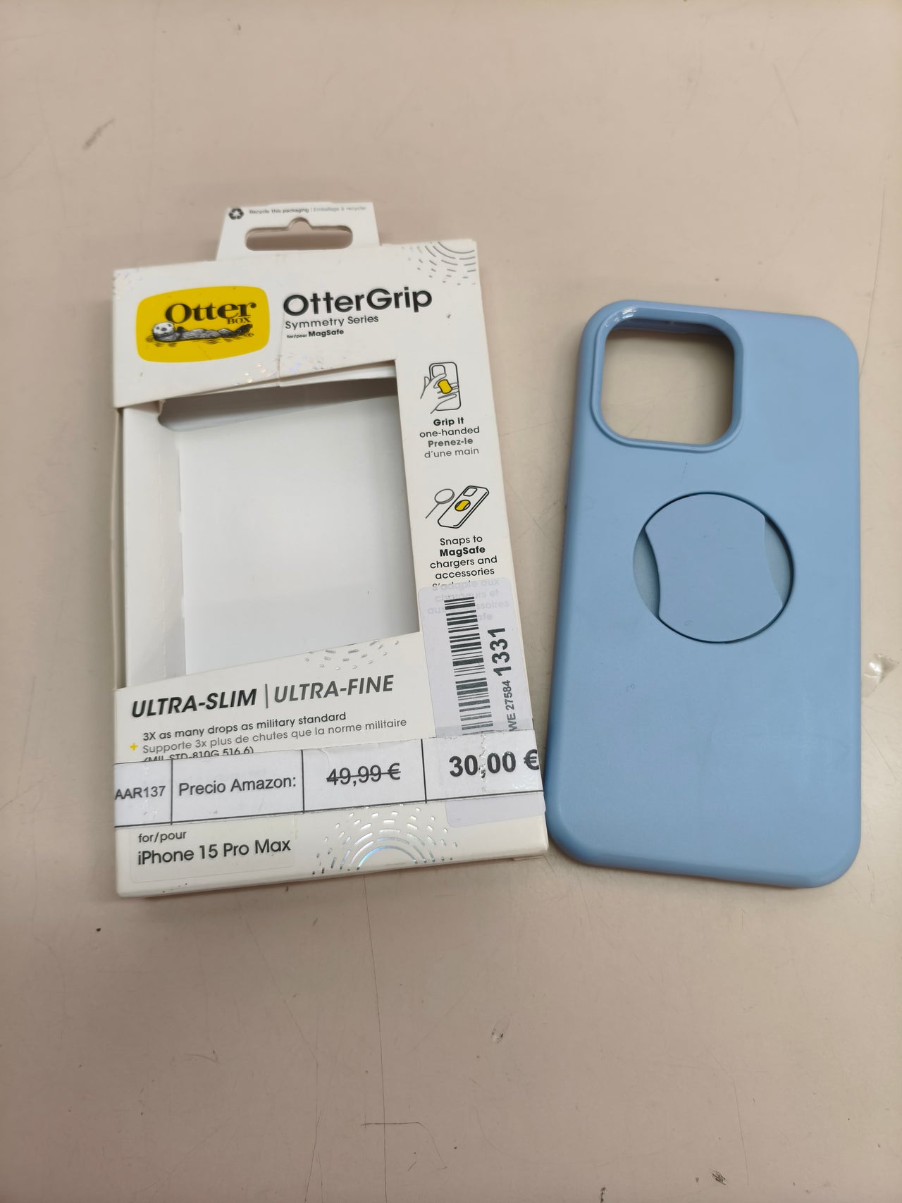 Funda OtterBox OtterGrip Symmetry para iPhone 15 Pro Max