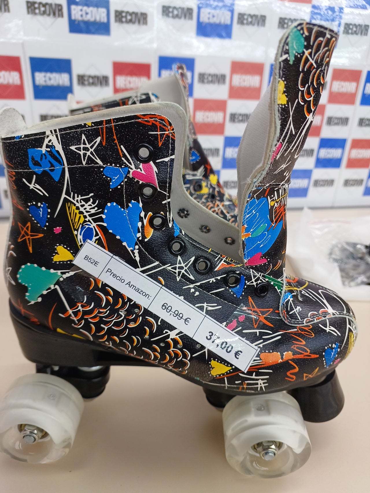 Patines LED 4 ruedas talla 37 graffiti mujer/hombre