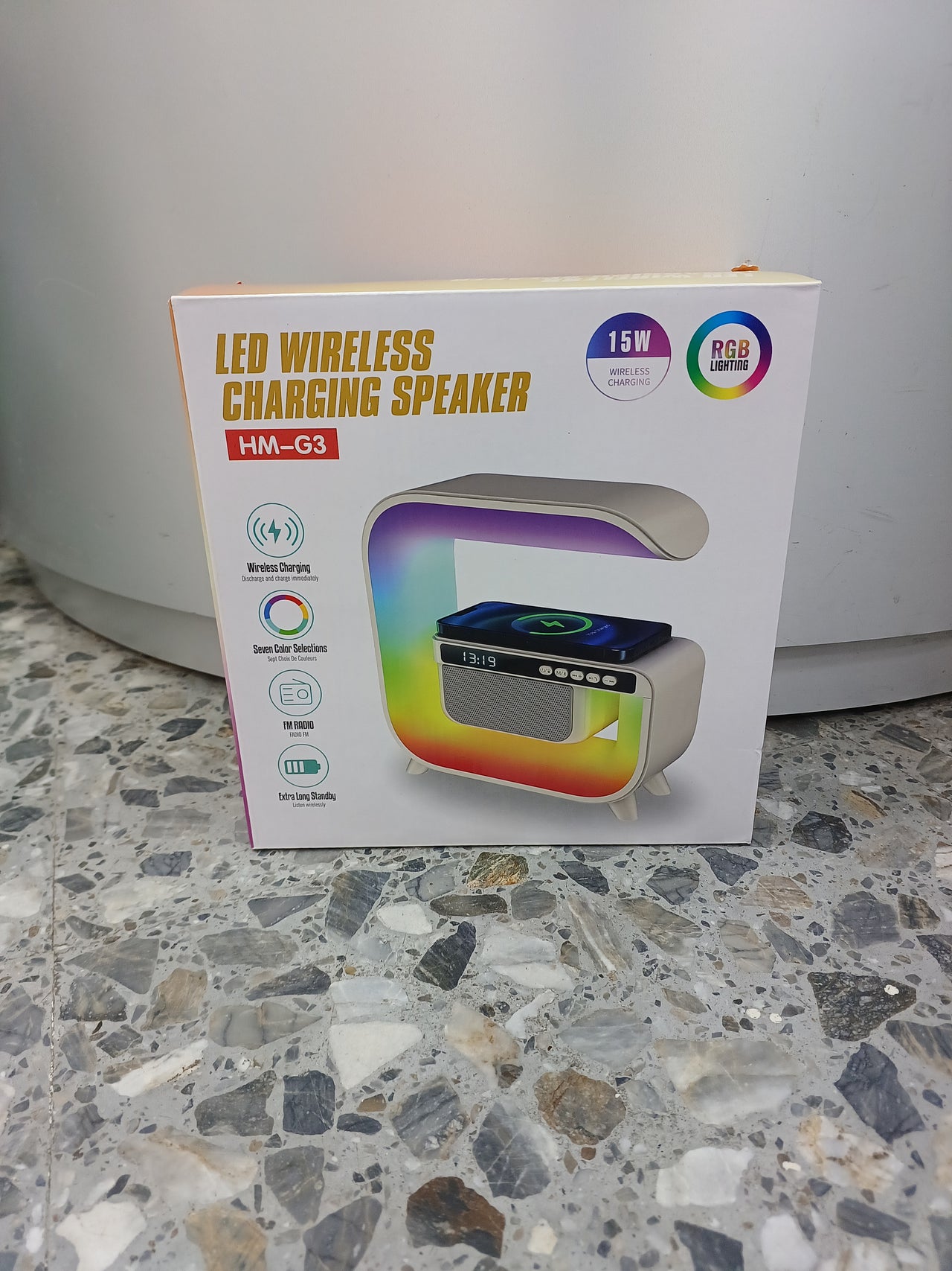 Altavoz BT Cargador Inalámbrico RGB