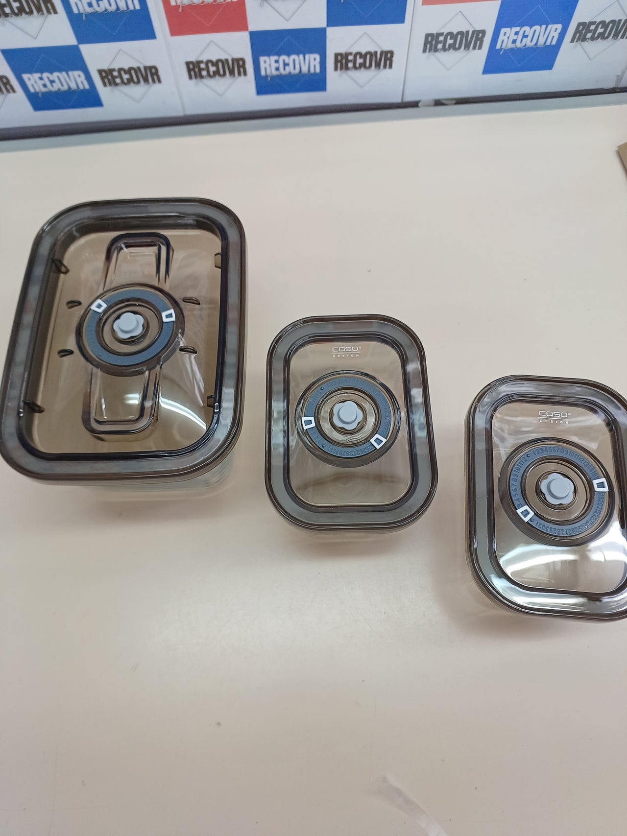 Envasadora vacío manual con recipientes y bolsas – CASO