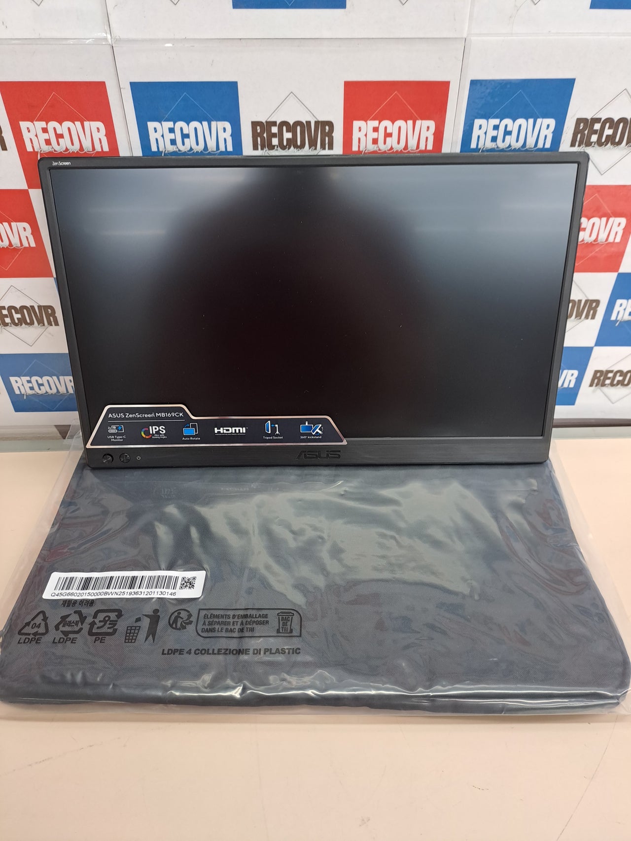 Monitor portátil USB 15,6” Full HD ASUS ZenScreen MB169CK