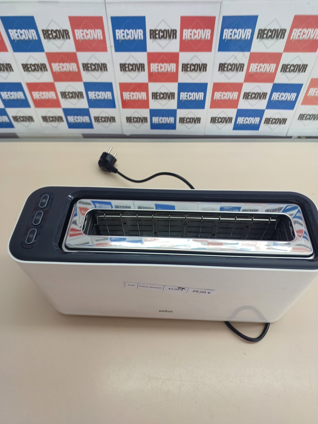Tostadora 1 ranura 1000W 7 niveles blanca - Braun