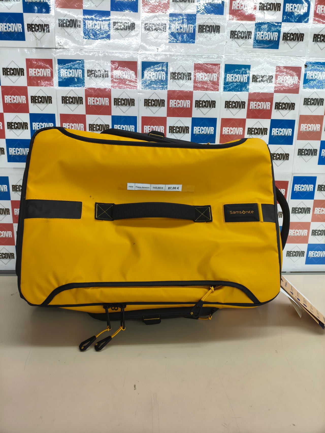 Bolsa de viaje con ruedas Samsonite Paradiver Light 48,5 L amarilla equipaje de mano