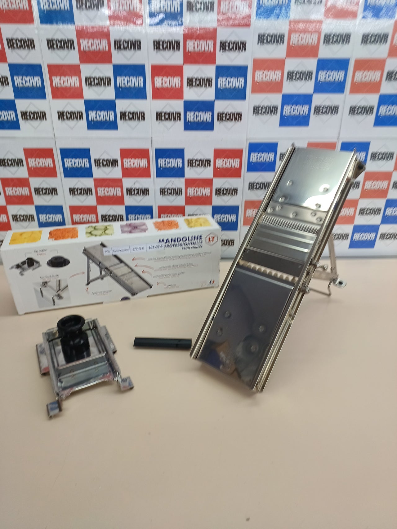 Mandolina profesional acero con peines 3 & 10 mm - LOUIS TELLIER