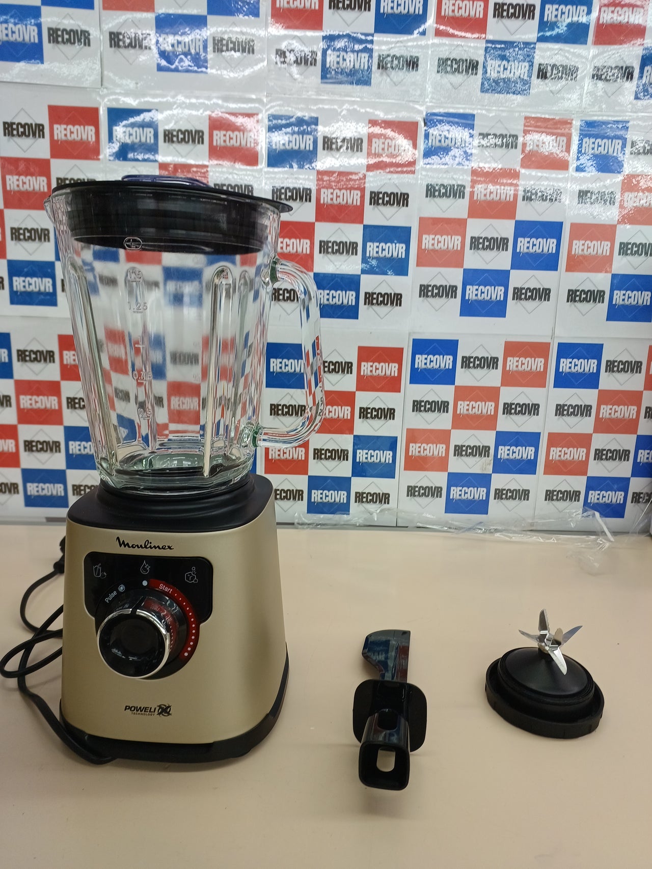 Batidora de vaso 1200 W 2 L Powelix autolimpieza Moulinex