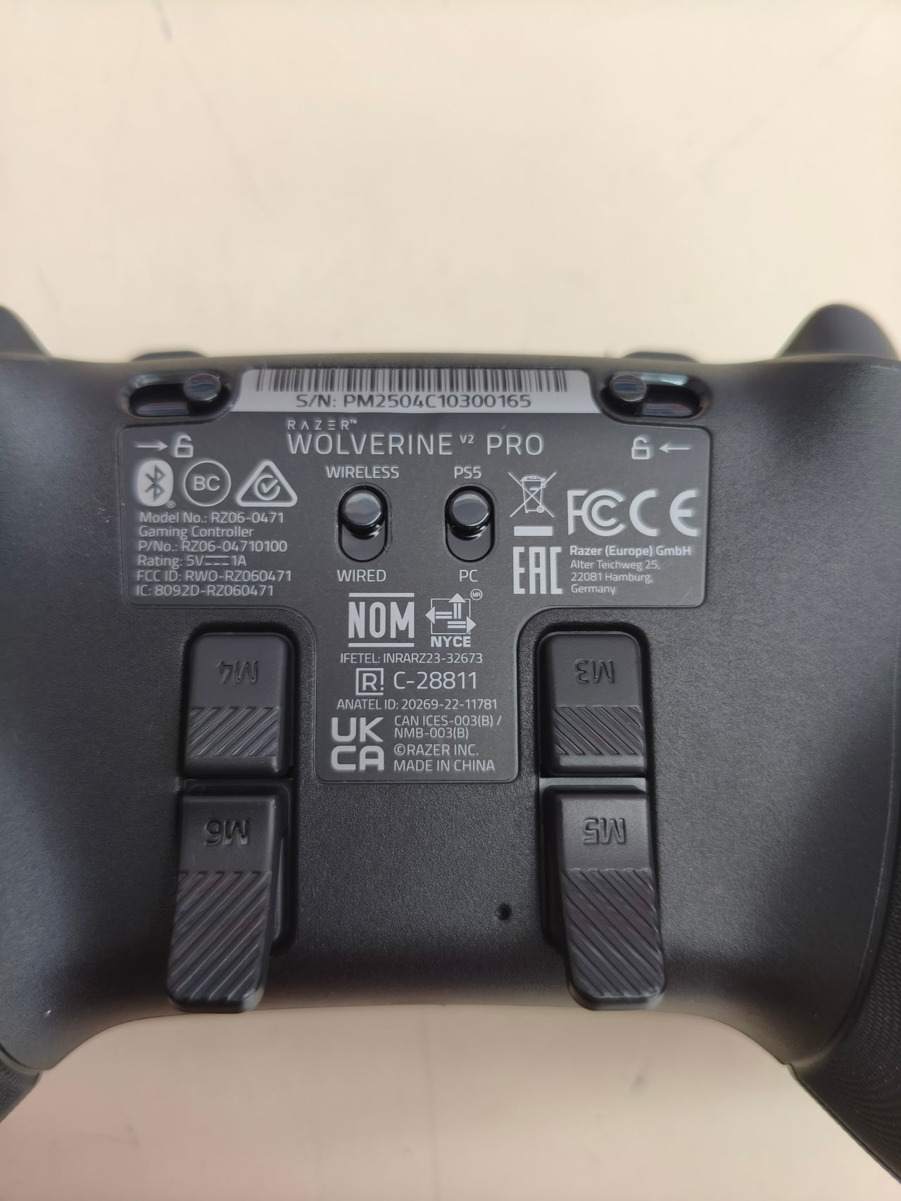 Mando inalámbrico Razer Wolverine V2 Pro para PS5 y PC