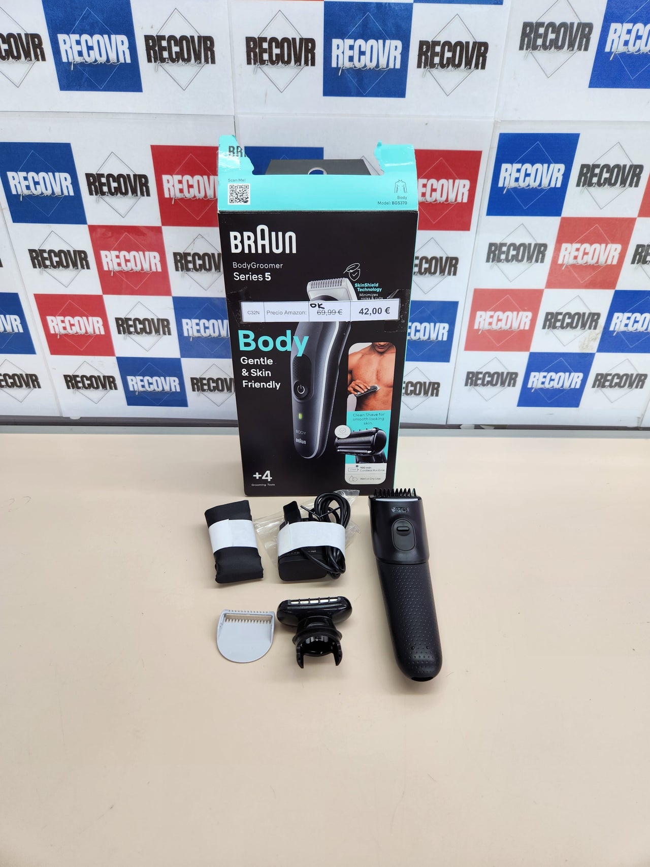 Afeitadora Corporal Braun Series 5 100min Autonomía