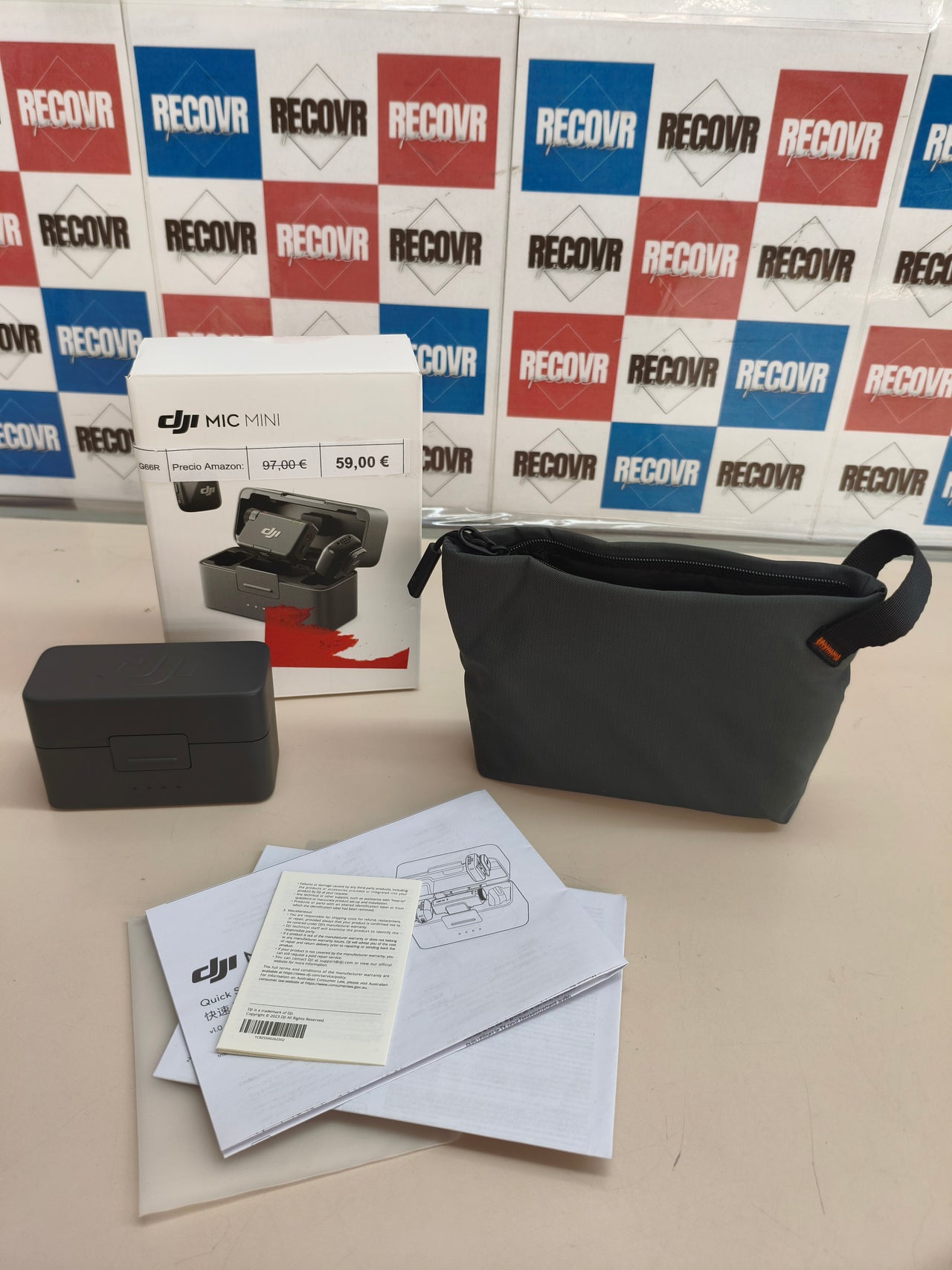 DJI Mic Mini, 2 TX + 1 RX, estuche de carga, ligero