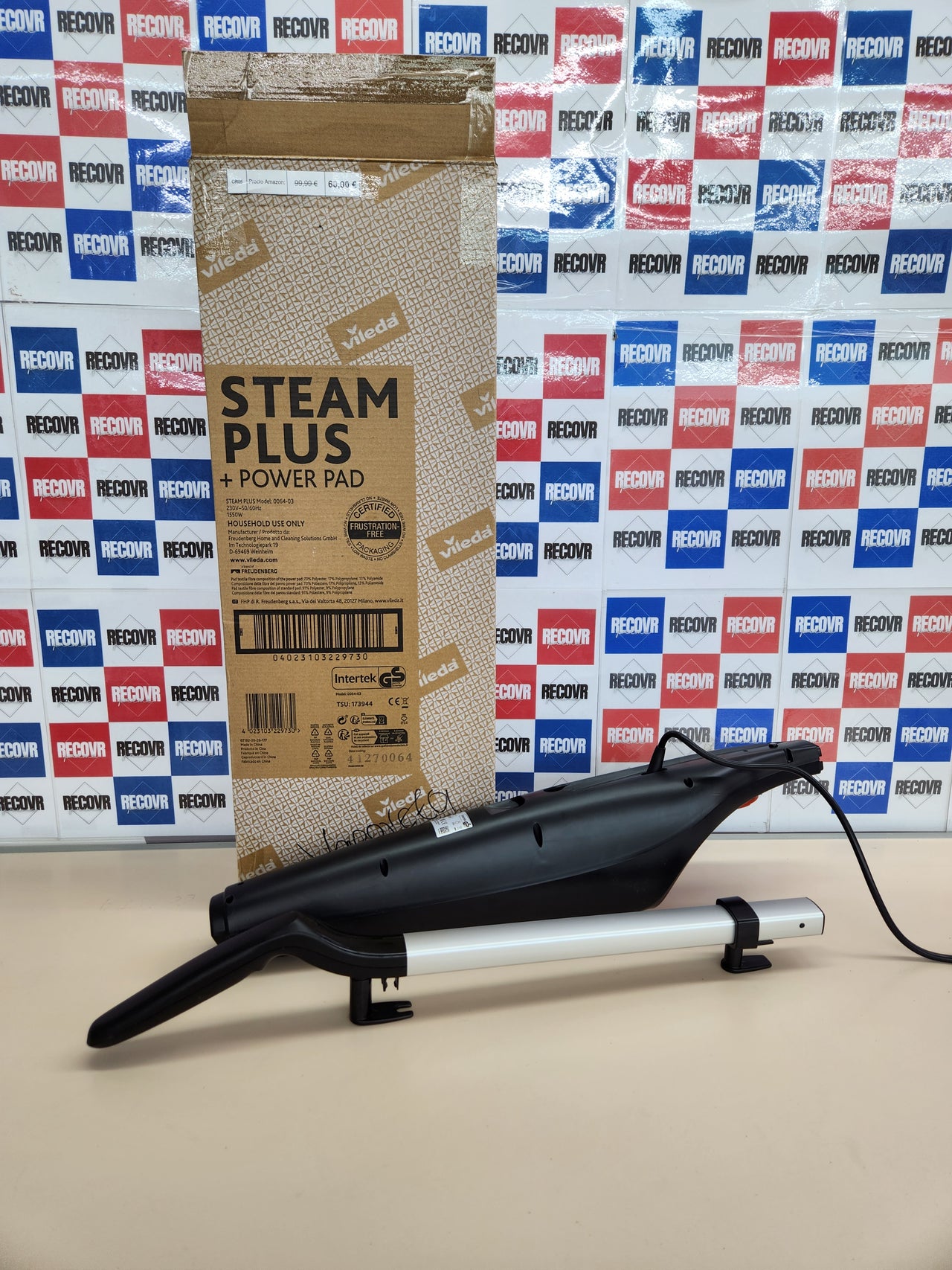 Vaporeta Vileda Steam PLUS con Recambio