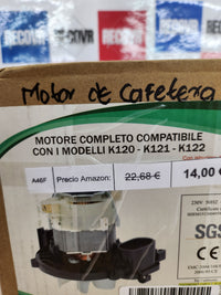 Thumbnail for Motor de Cafetera Gecasa M120H - Compatible con modelos K120, K121, K122