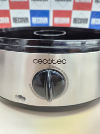 Thumbnail for Vaporera 800 W, 60 minutos temporizador, eléctrica Vapovita 3000 Inox, 3 recipientes Independientes, Cuenco para Preparar arroz, Soportes para cocer Huevos, 2 entradas Laterales de Agua, Gris,  Cecotec