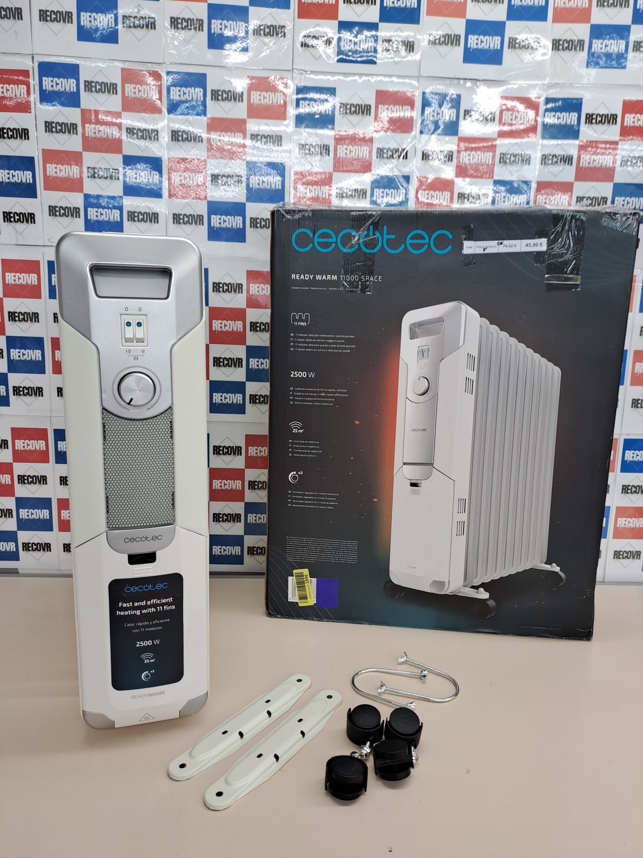 Radiador aceite 11 módulos 2500 W – Cecotec