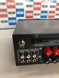 Pyle, amplificador estéreo 800W, Bluetooth, 4 canales, USB/SD/FM