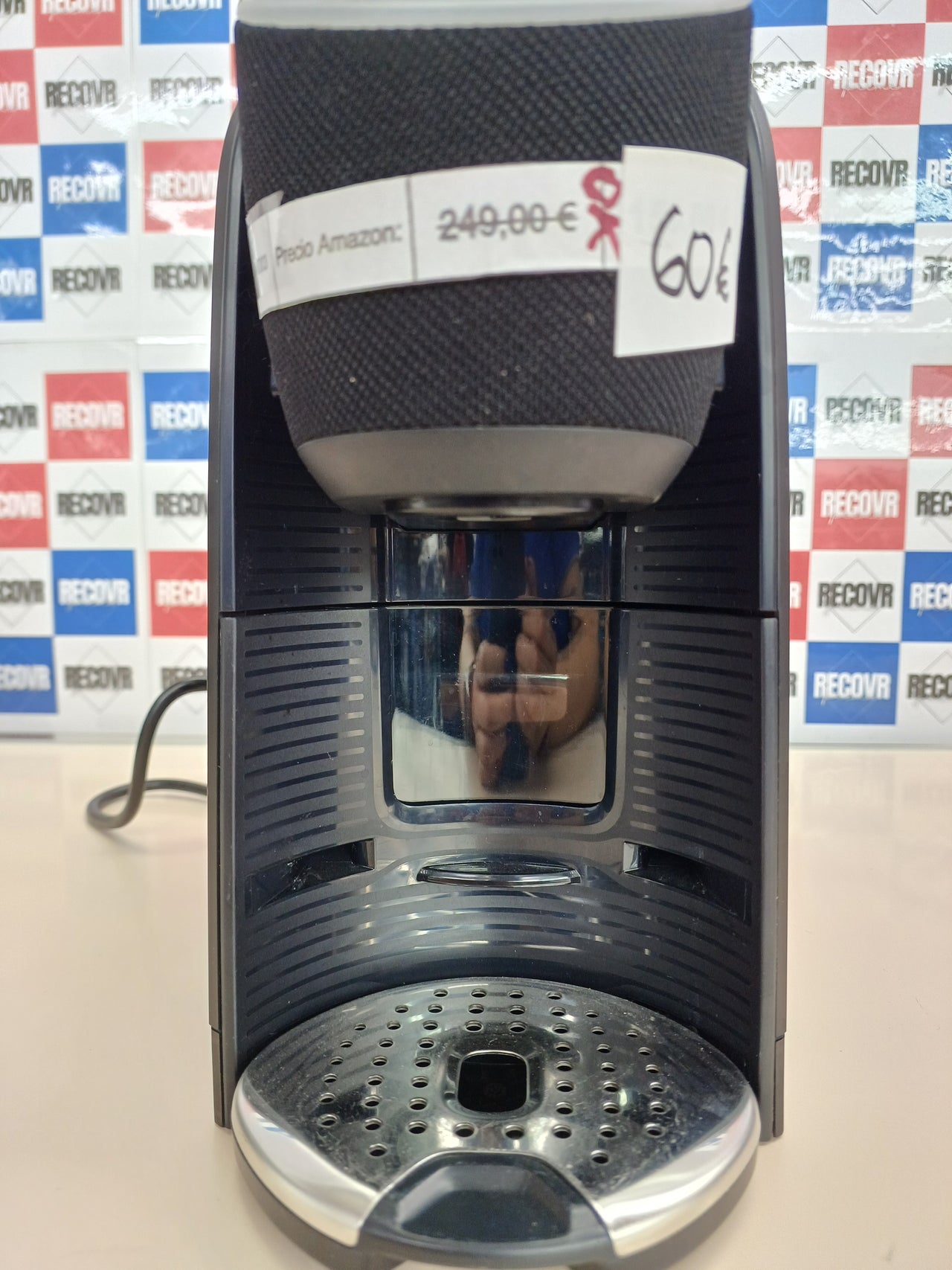 Cafetera 1500W 220-240 V, 50/60 Hz, con 64 cápsulas clasificadas, cafetera espresso compacta y silenciosa, 1500 W,  capacidad máxima 1,1 litros de agua