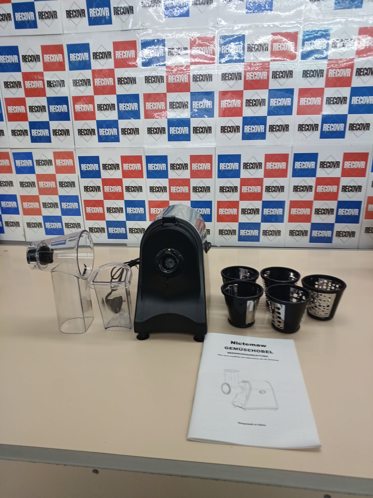 Cortador eléctrico 250W acero inoxidable Meykey