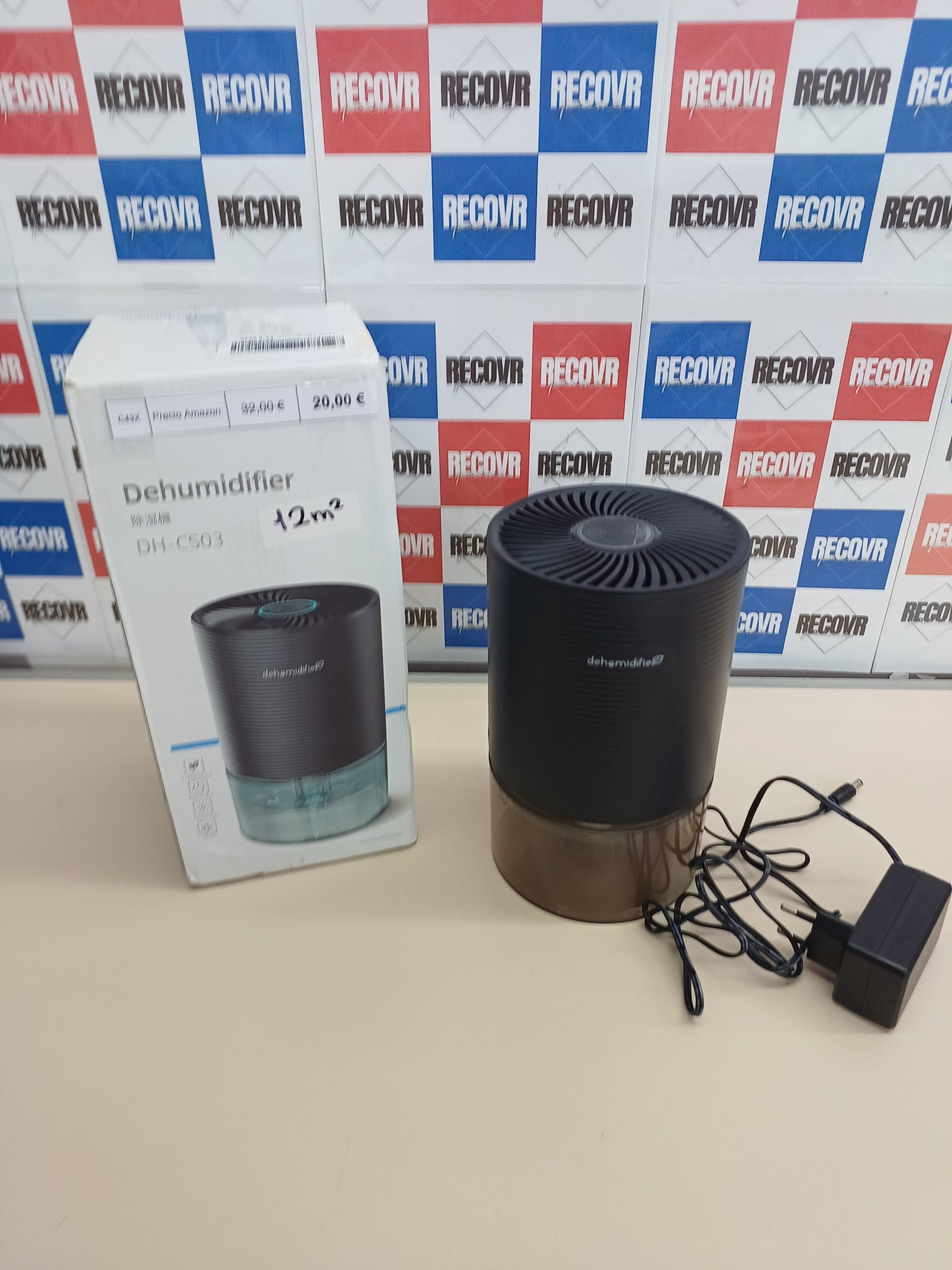Deshumidificador portátil silencioso con LED VAZZIDEA