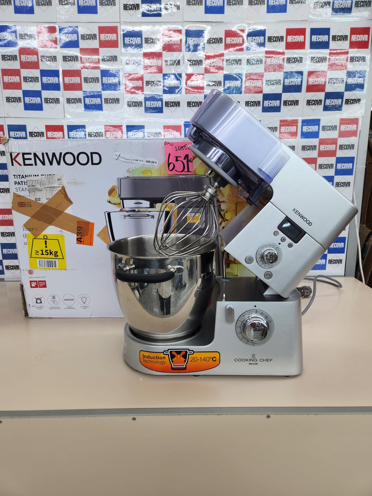 Robot de Cocina con Función de Cocción, Color Plateado Cooking Chef KM086