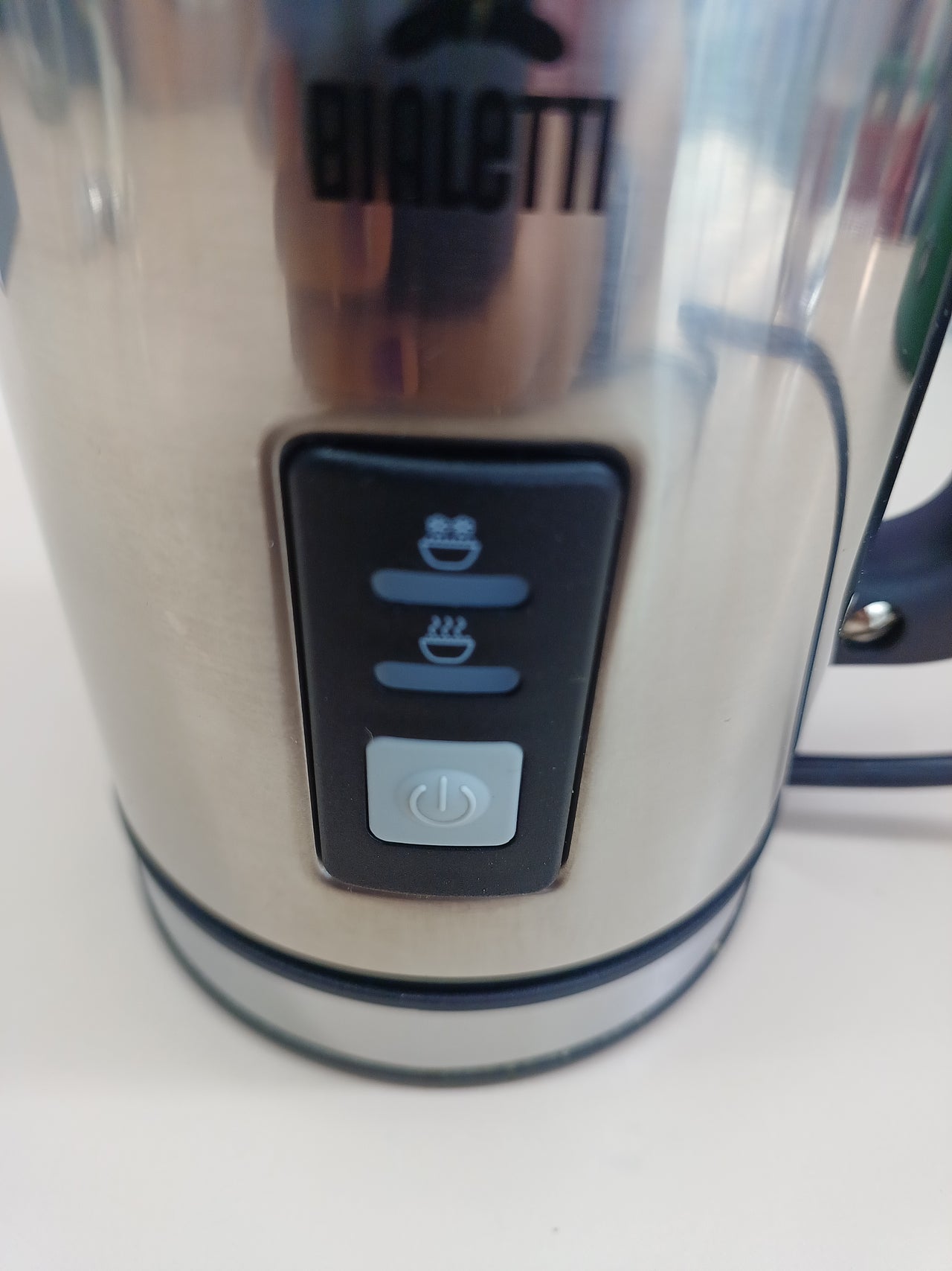Batidor leche 500W, 240ml, Eléctrico Leche Frother, 1 taza, Inoxidable Acero, Plata / Negro Bialetti 0004430