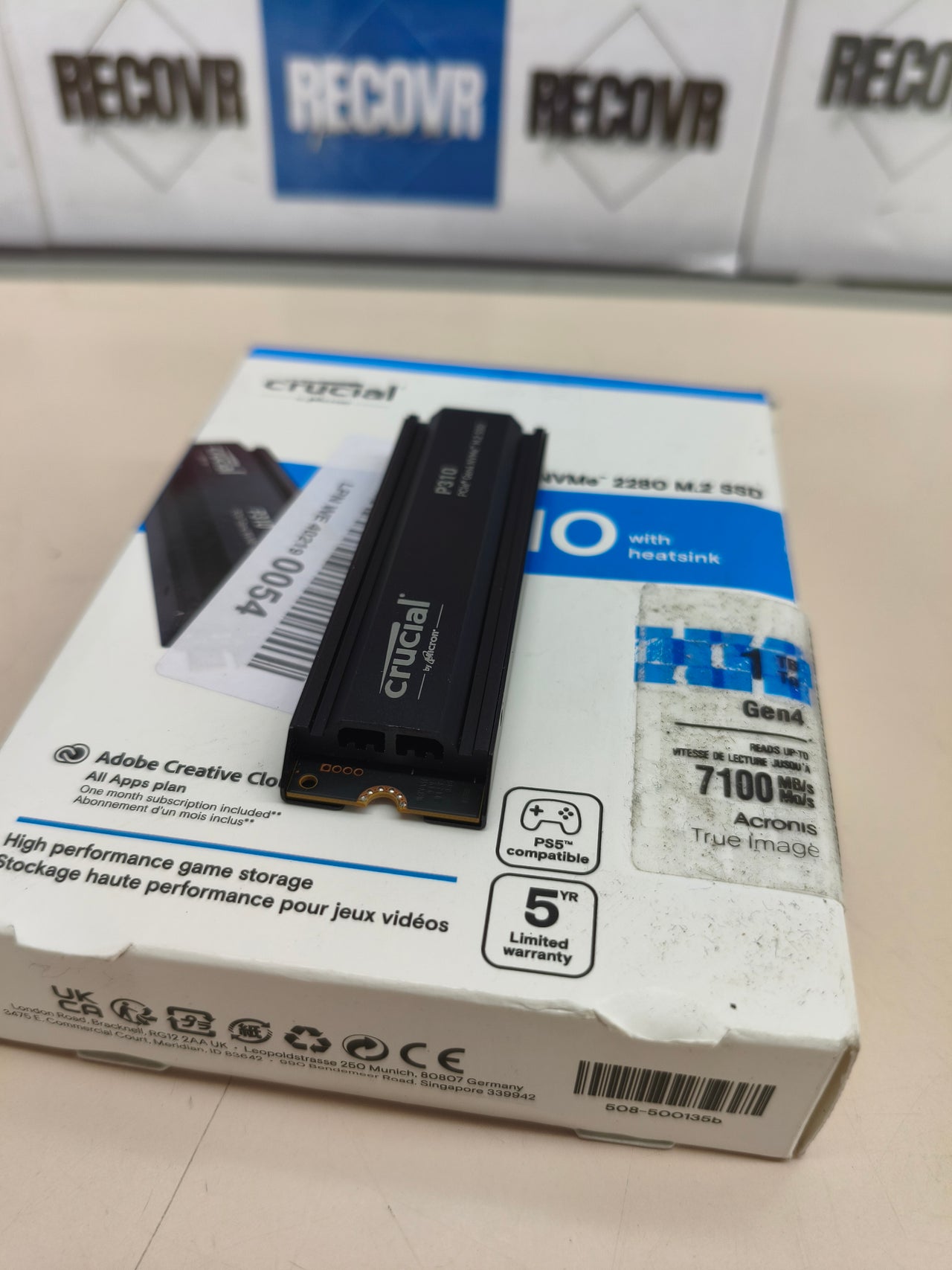 SSD Crucial P310 1 TB PCIe Gen4 para PS5