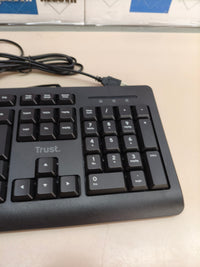 Teclado con cable Trust Taro, QWERTY español, negro