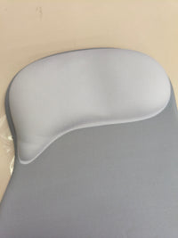 Alfombrilla de ratón ergonómica con reposamuñecas acolchado gris claro