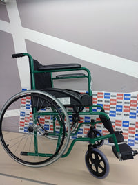 Thumbnail for Mobiclinic®, Silla de ruedas, Autopropulsable, Plegable, Alcazaba, Asiento 46 cm, Sistema subebordillos, Reposabrazos acolchados, Reposapiés abatibles, Antipinchazos
