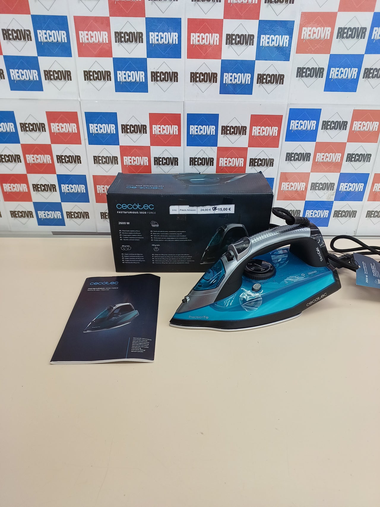 Plancha Vapor Cecotec Fast&Furious 5020 2600W