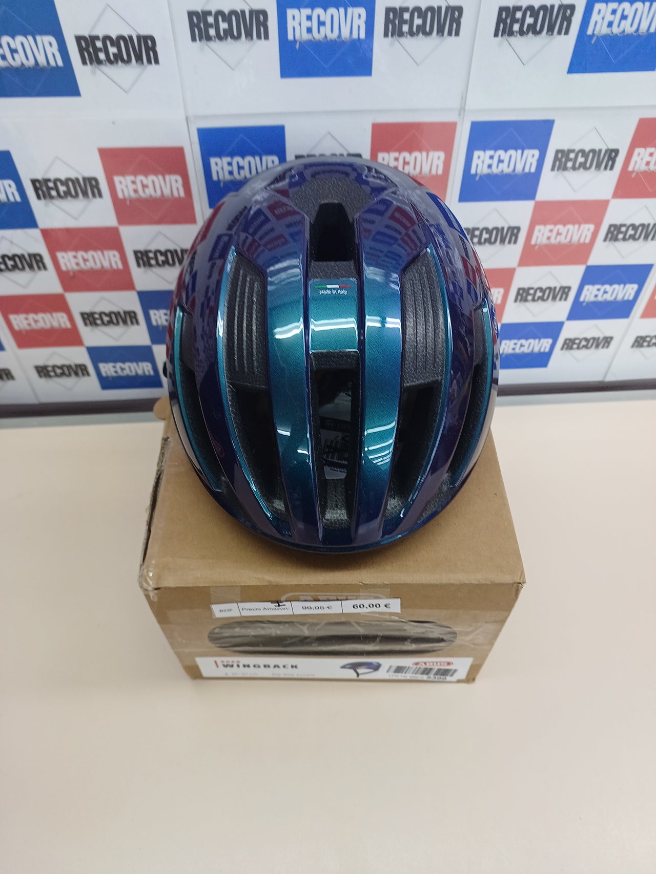 Casco talla L (57-61 cm) Ciclismo ABUS WingBack  violeta