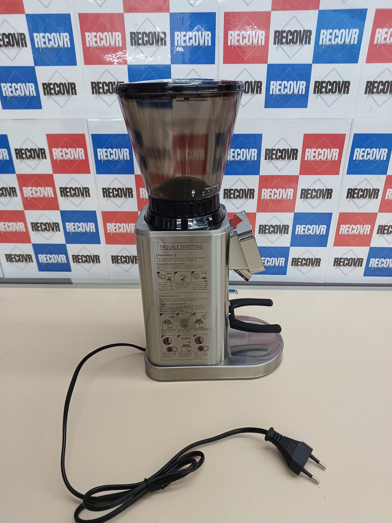 Molinillo de Café Eléctrico AMZCHEF Soporte Desmontable