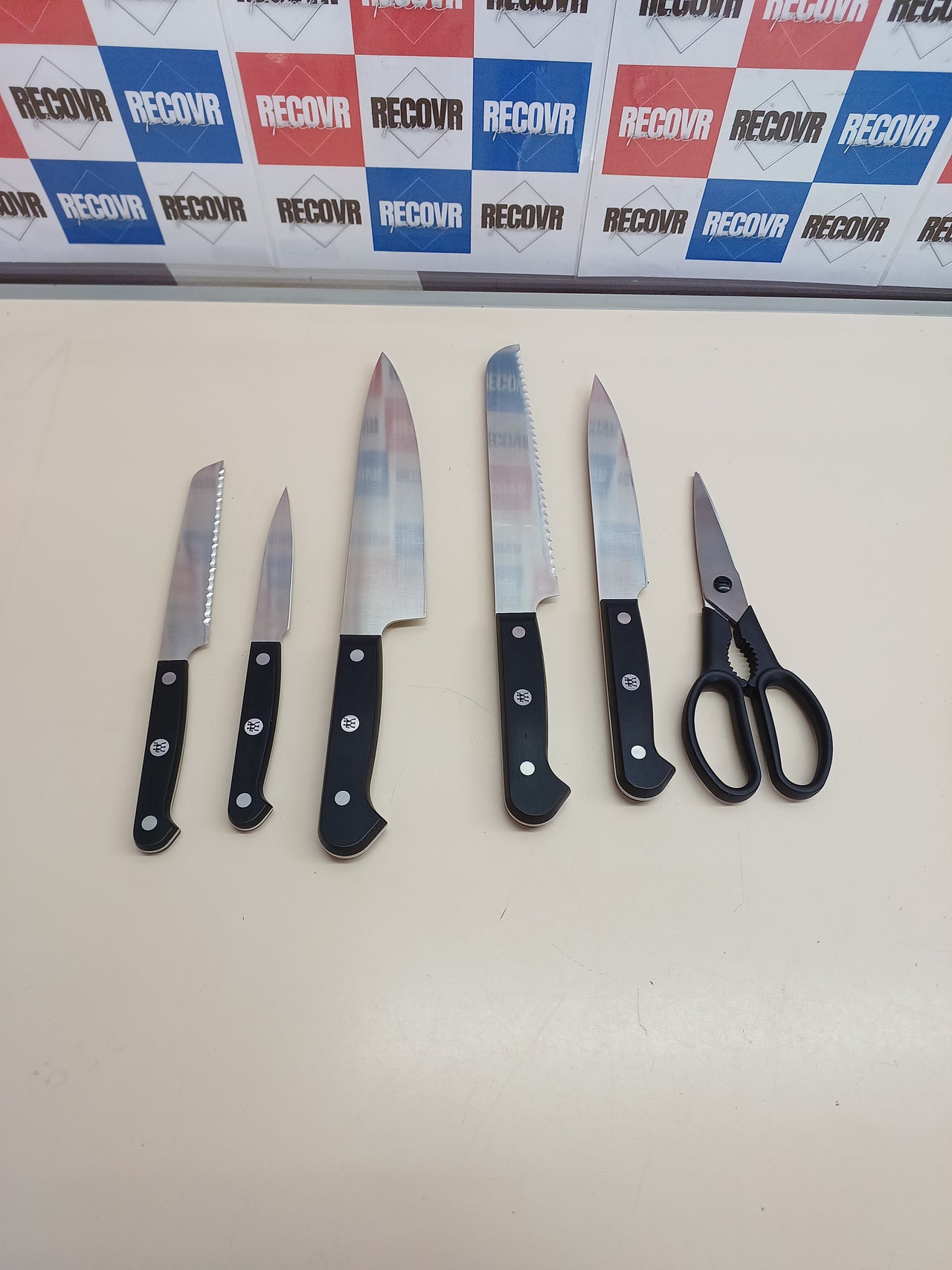 Bloque Cuchillos Zwilling Gourmet 7 Piezas Blanco