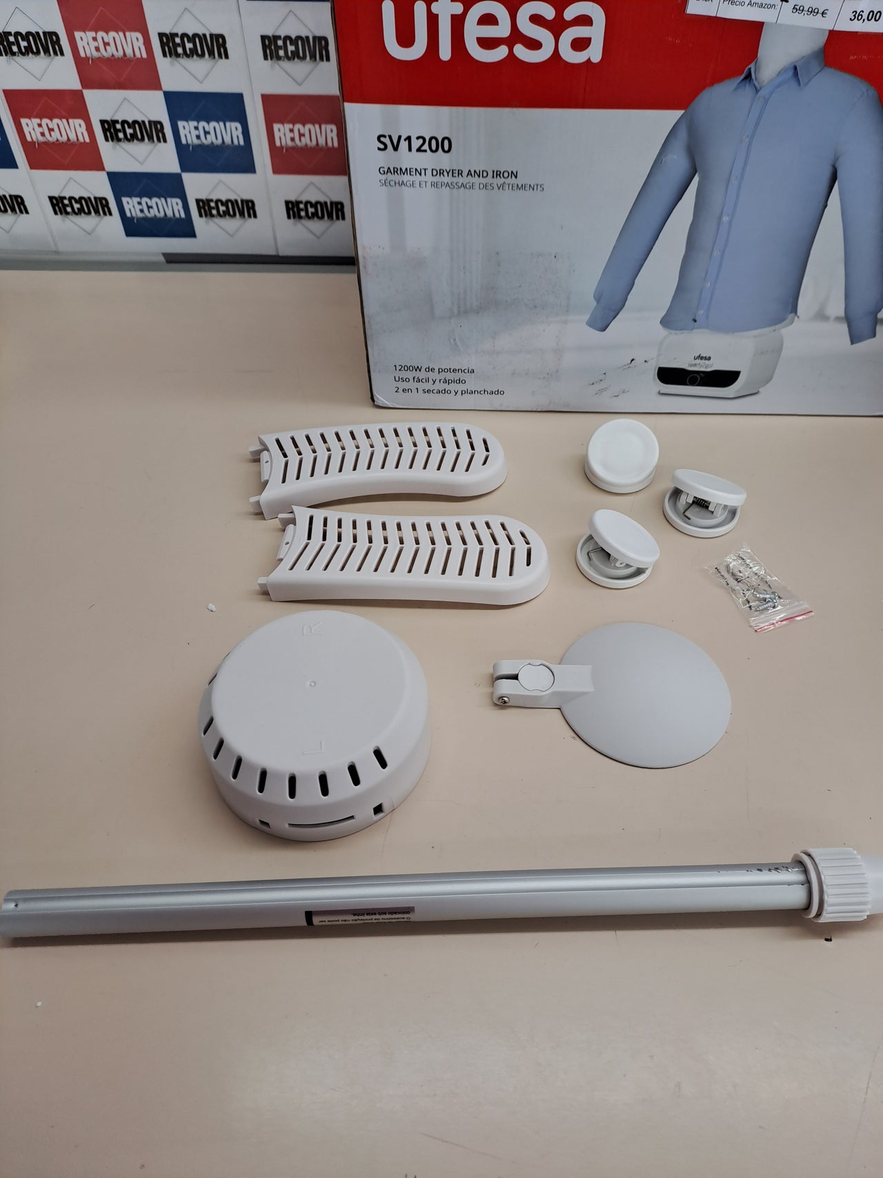 Maniquí 2 en 1 planchado y secado 1200 W - Ufesa SV1200